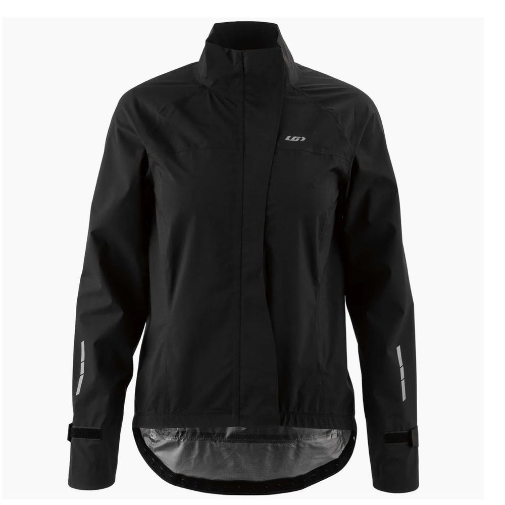 NWT GARNEAU WATER PROOF SLEET Hooded Jacket Windbreaker Black Size L